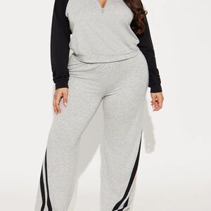 Chic Black and Gray Tracksuit